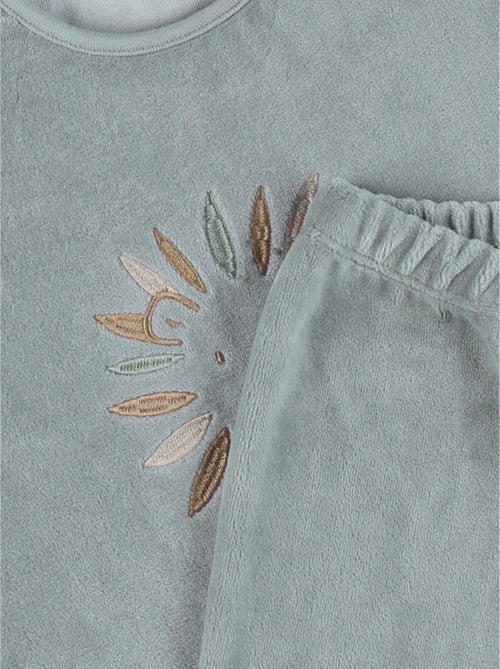 Pyjama en velours côtelé, lion Noukie's - Kiabi