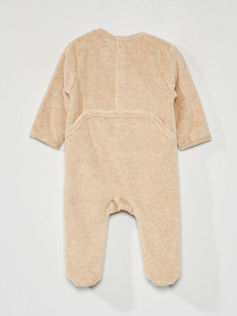 Pyjama en velours 'Disney' Beige - Kiabi