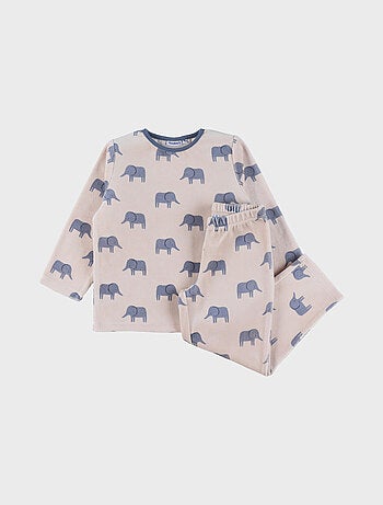 Pyjama en velours, éléphant Noukie's