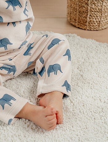 Pyjama en velours, éléphant Noukie's
