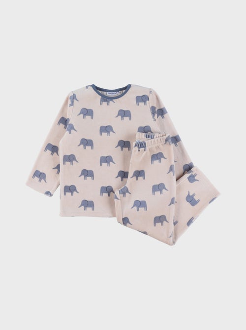 Pyjama en velours, éléphant Noukie's - Kiabi