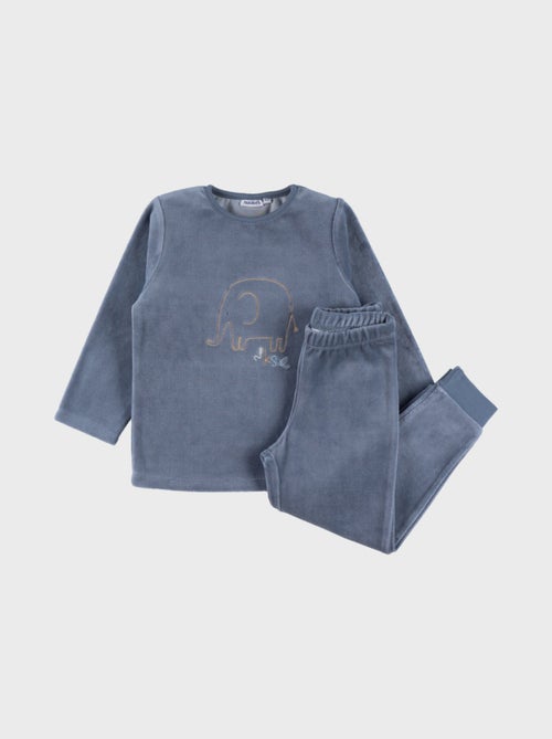 Pyjama en velours, éléphant Noukie's - Kiabi