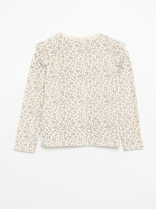 Pyjama en velours imprimé 2 pièces - Sweat + pantalon - Kiabi