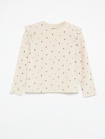 Pyjama en velours imprimé 2 pièces - Sweat + pantalon