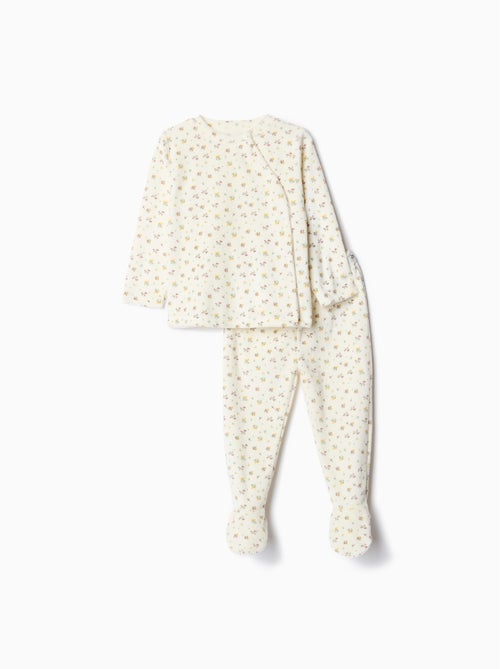 Pyjama en velours imprimé, bébé MO Fashion - Kiabi