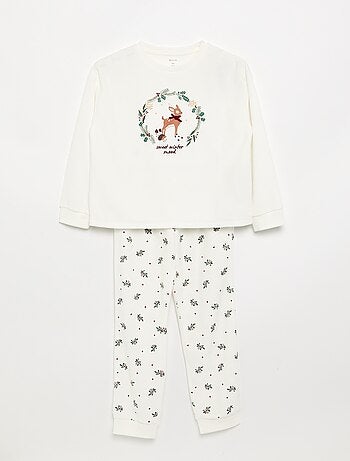 Pyjama en velours imprimé