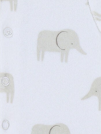 Pyjama en velours imprimé éléphant Bali Noukie's