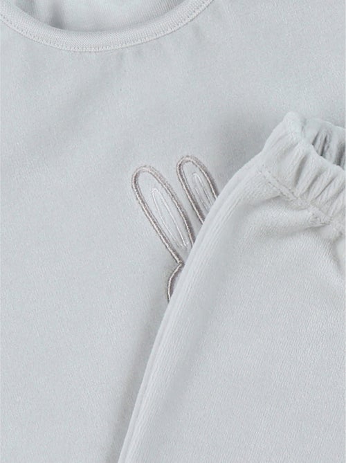 Pyjama en velours, lapin Noukie's - Kiabi