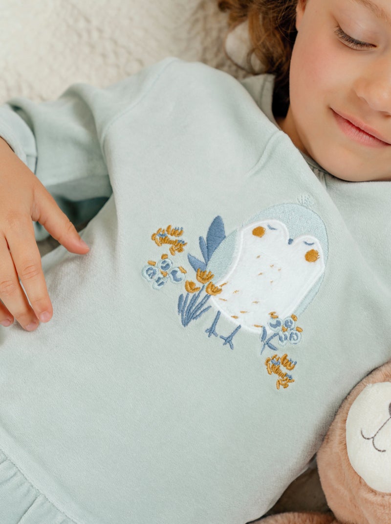 Pyjama en velours Noukie's Bleu - Kiabi