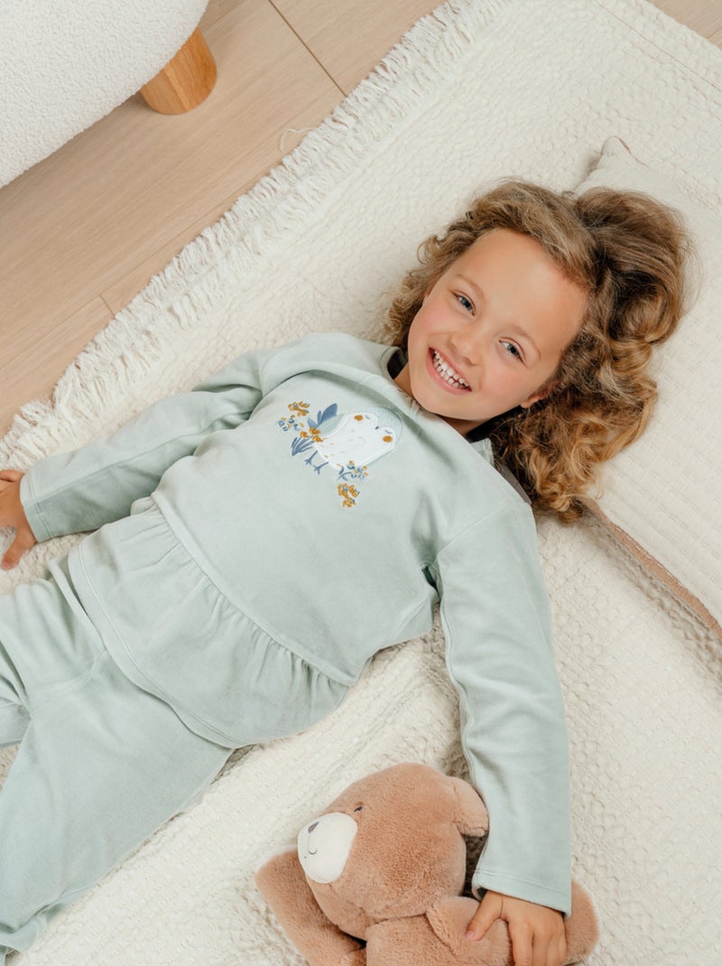 Pyjama en velours Noukie's Bleu - Kiabi
