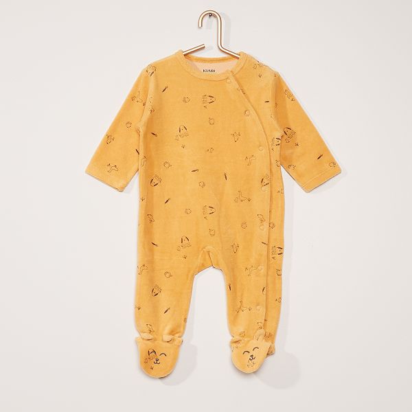 Pyjama En Velours Bebe Fille Orange Kiabi 8 00