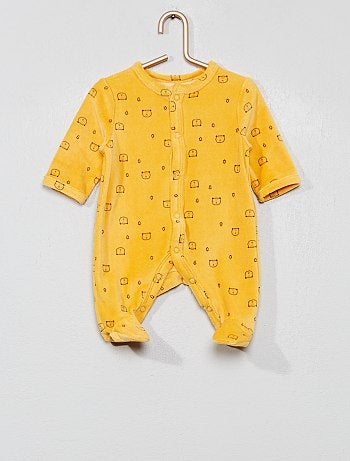 Pyjama en velours 'ours'