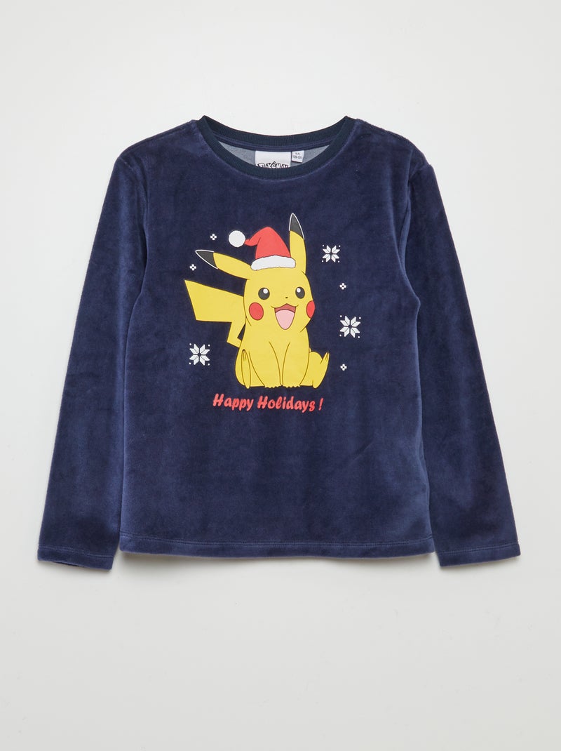 Pyjama en velours 'Pokémon' - 2 pièces Bleu - Kiabi
