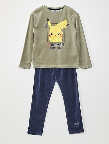 Pyjama en velours 'Pokémon' - 2 pièces - Kiabi