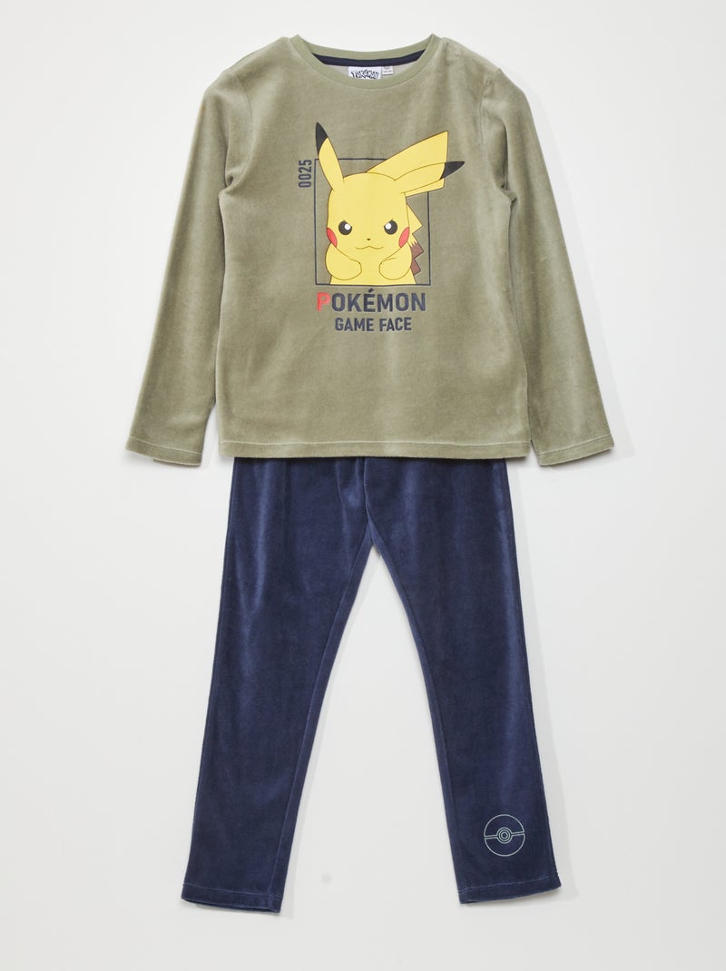 Pyjama en velours 'Pokémon' - 2 pièces Gris - Kiabi
