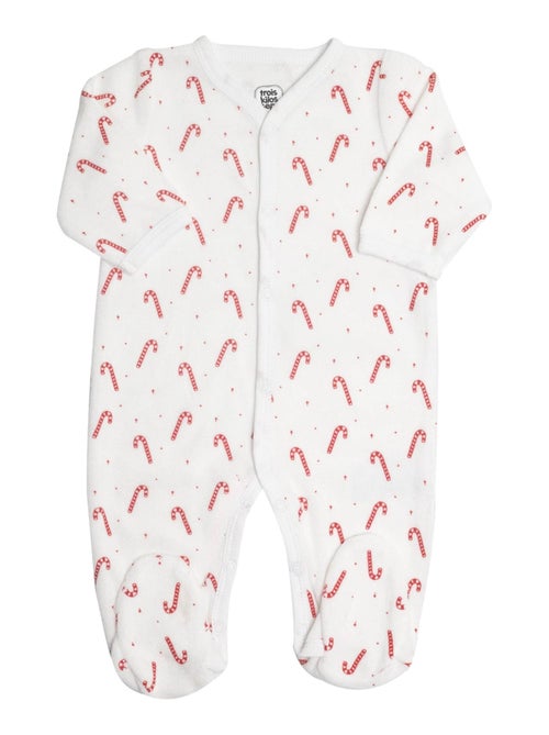 Pyjama En Velours Pour Bébé Sucre D'orge - Kiabi