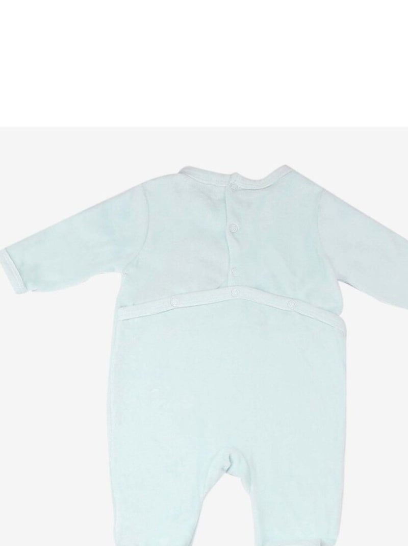 Pyjama en velours pour bébé Vert - Kiabi