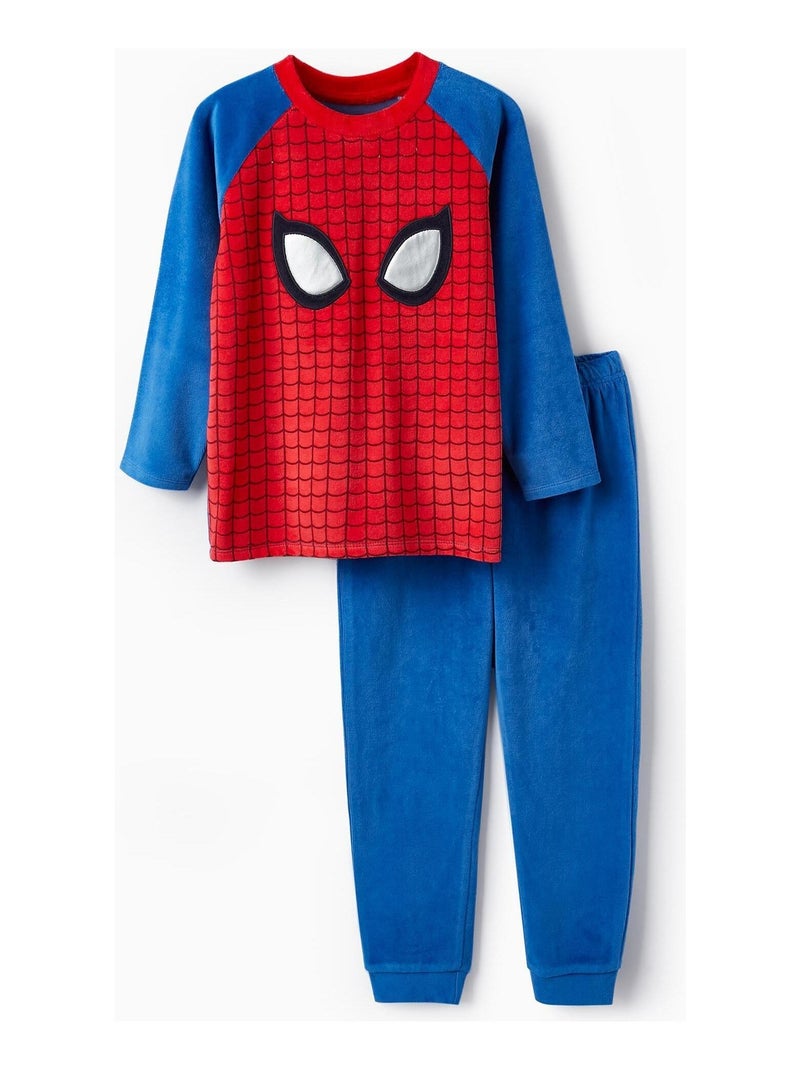 Pyjama en velours pour garçon 'Spider-Man'   MARVEL SPIDERMAN Bleu - Kiabi