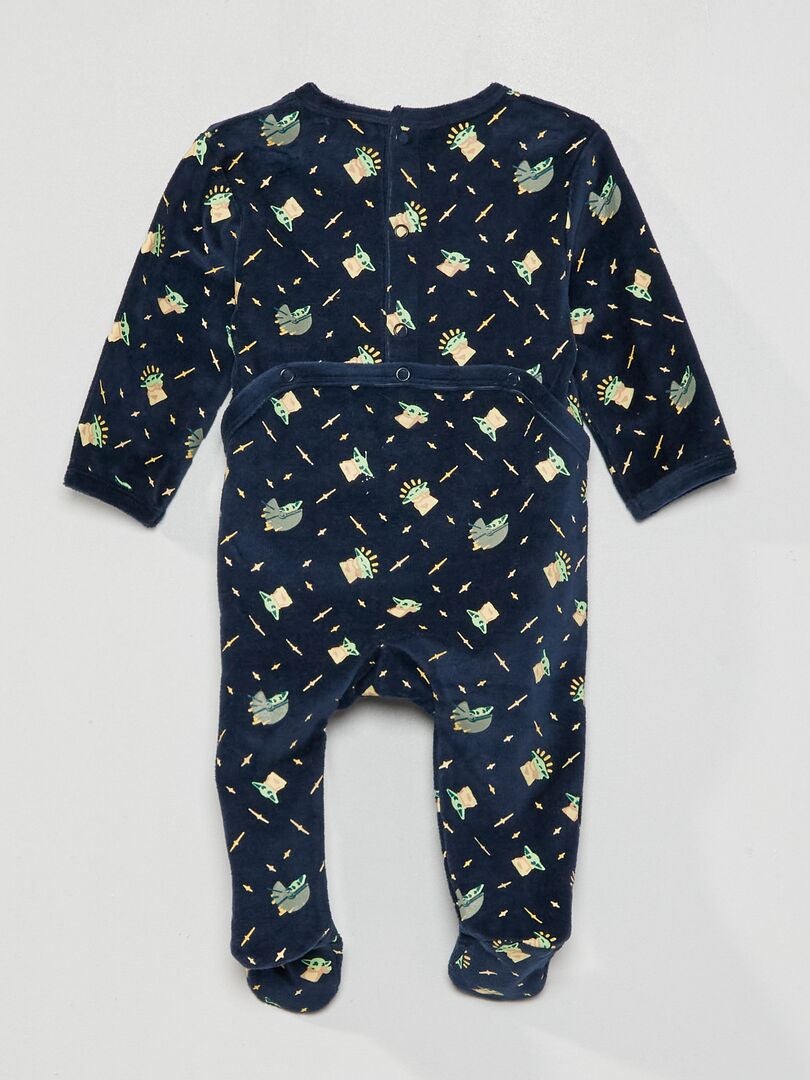 Pyjama en velours 'Star Wars' Bleu marine - Kiabi