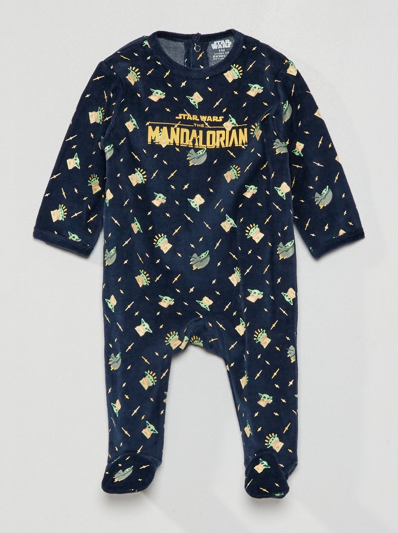 Pyjama en velours 'Star Wars' Bleu marine - Kiabi
