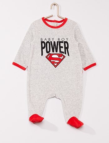 Pyjama en velours 'Superman' de 'DC Comics'