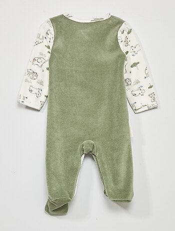 Pyjama Bébé Vichy vert Mixte du 3 mois au 3 ans - Célestin