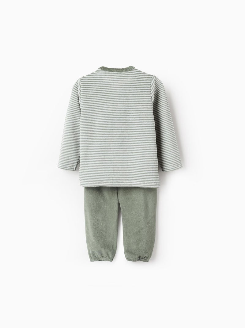 Pyjama en Velours Vert foncé - Kiabi