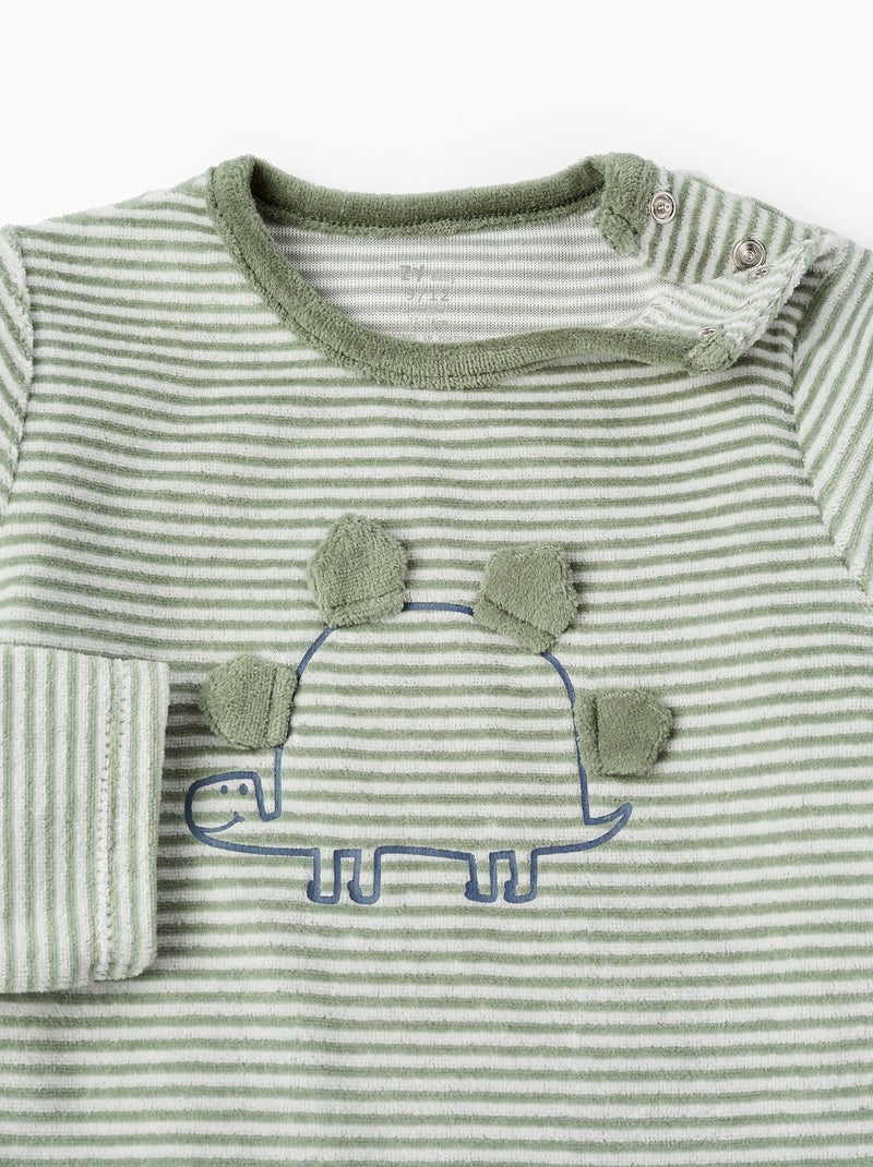 Pyjama en Velours Vert foncé - Kiabi