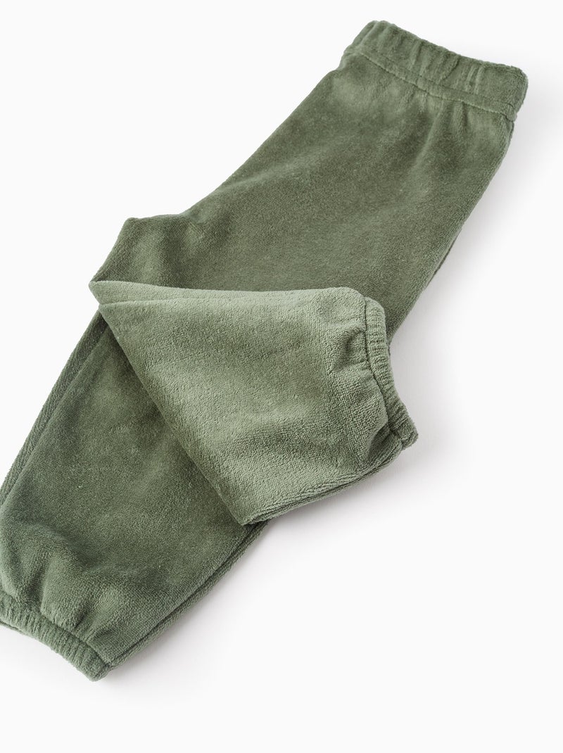 Pyjama en Velours Vert foncé - Kiabi