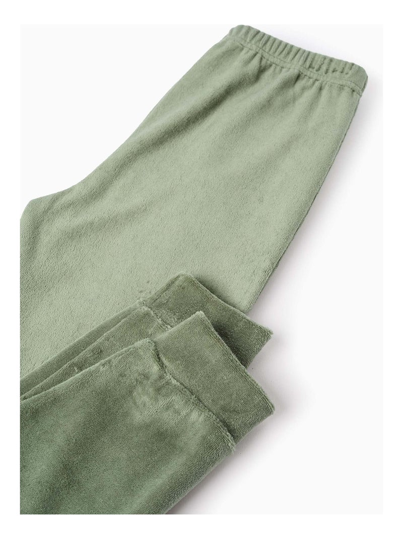 Pyjama en Velours Vert foncé - Kiabi