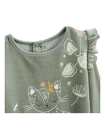 Pyjama enfant 2 pi?ces en velours Lily