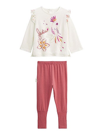 Pyjama enfant 2 pièces à pieds retroussables Fiesta