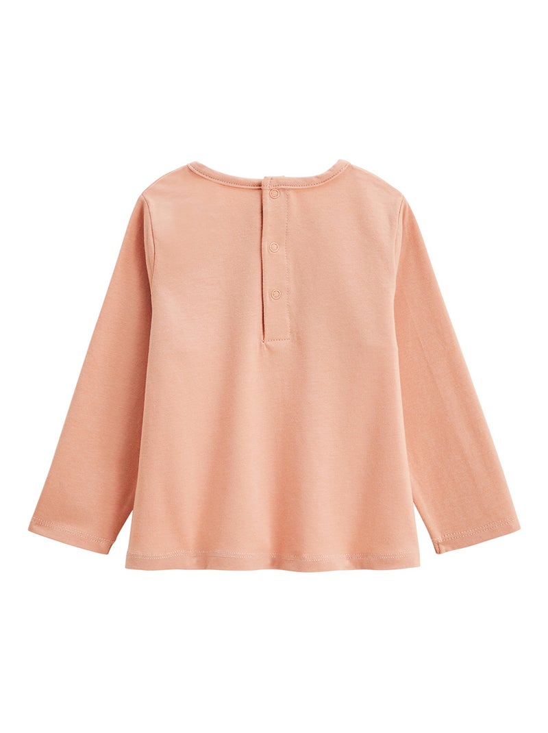 Pyjama enfant 2 pièces à pieds retroussables Mindanao Rose - Kiabi