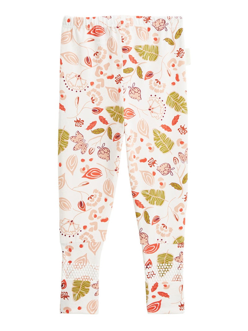 Pyjama enfant 2 pièces à pieds retroussables Mindanao Rose - Kiabi