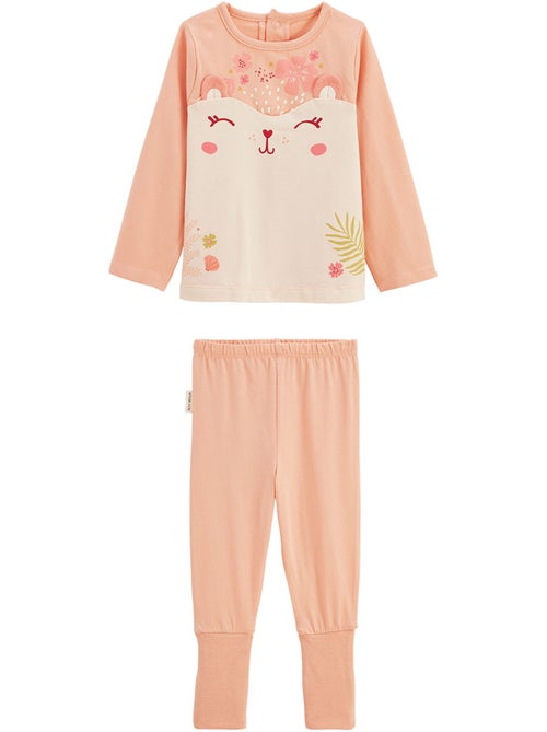 Pyjama enfant 2 pièces à pieds retroussables Santa Giulia - Kiabi