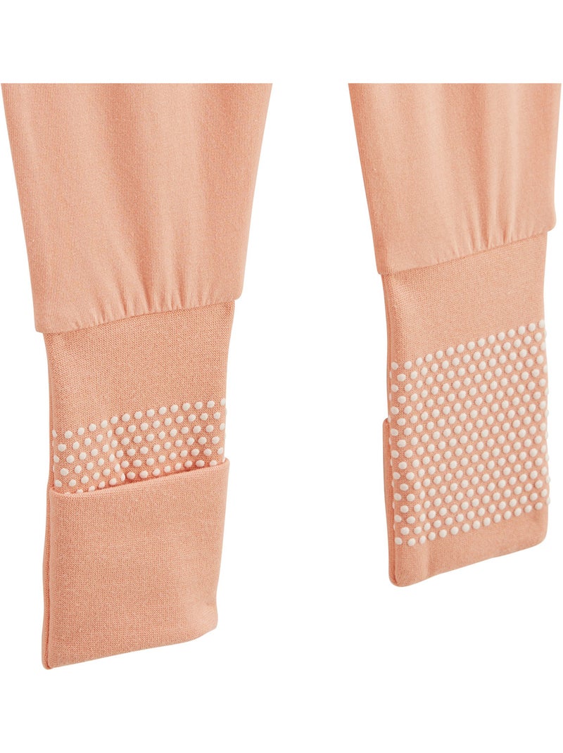 Pyjama enfant 2 pièces à pieds retroussables Santa Giulia Corail - Kiabi