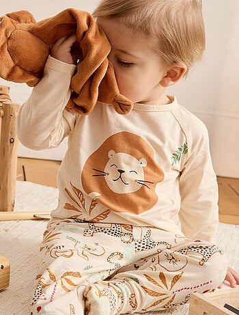 Pyjama enfant 2 pièces à pieds retroussables Tango