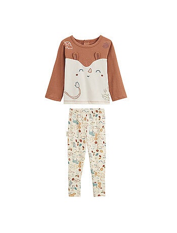 Pyjama enfant 2 pièces avec pieds retroussables Kansas City