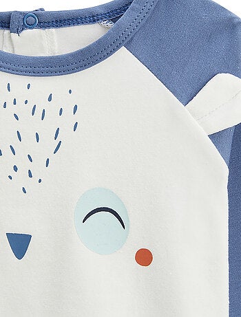 Pyjama enfant 2 pièces avec pieds retroussables Mexico