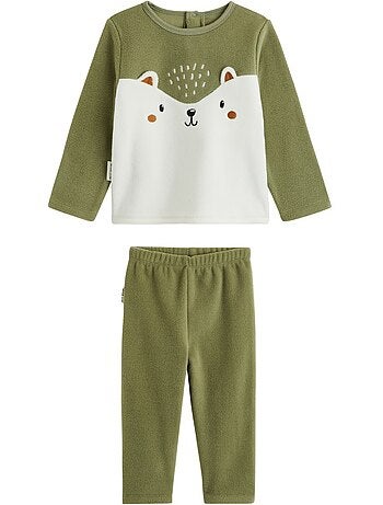 Pyjama enfant 2 pièces en polaire Ginkgo