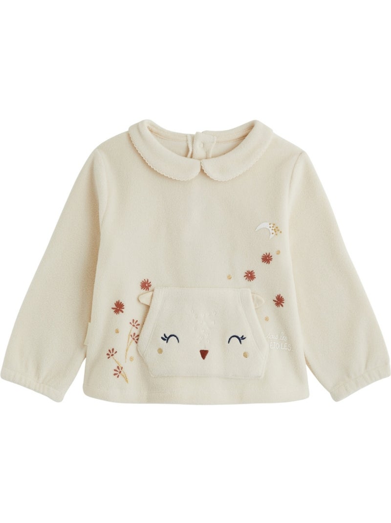 Pyjama enfant 2 pièces en polaire ollie Beige - Kiabi