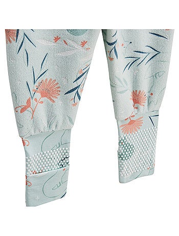 Pyjama enfant 2 pièces en velours à pieds retroussables Dina