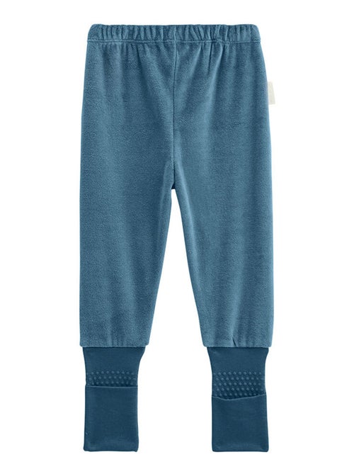 Pyjama enfant 2 pièces en velours avec pieds retroussables Tao - Kiabi