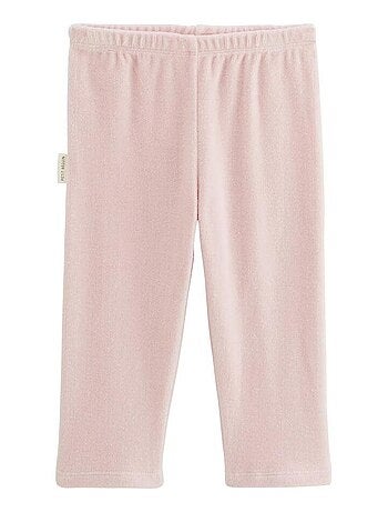 Pyjama enfant 2 pièces en velours écru Louisa