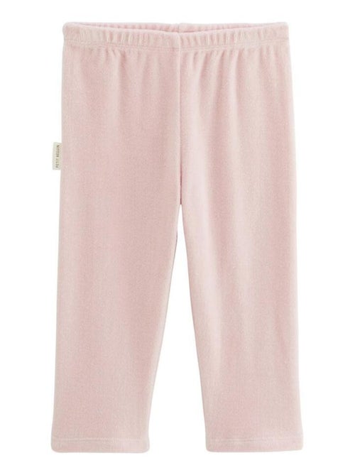 Pyjama enfant 2 pièces en velours écru Louisa - Kiabi