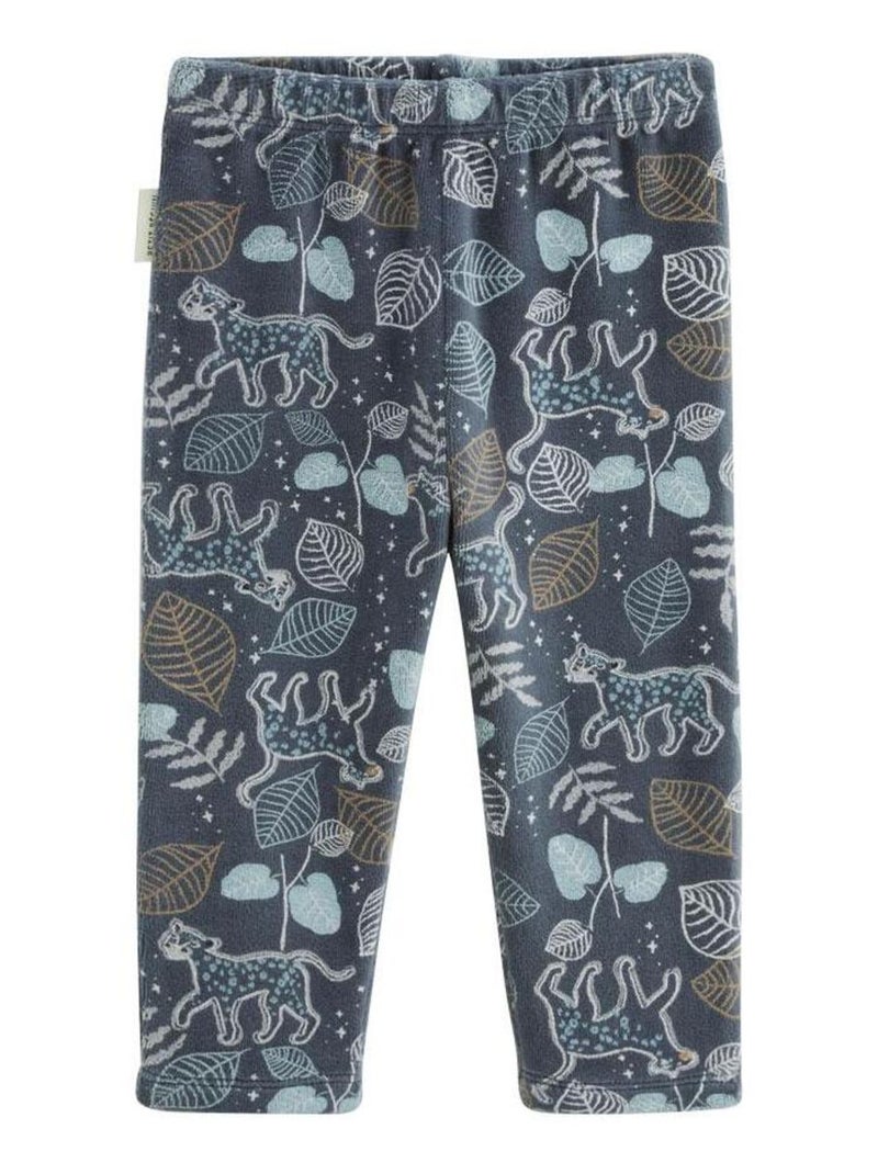 Pyjama enfant 2 pièces en velours Félintrépide Bleu - Kiabi