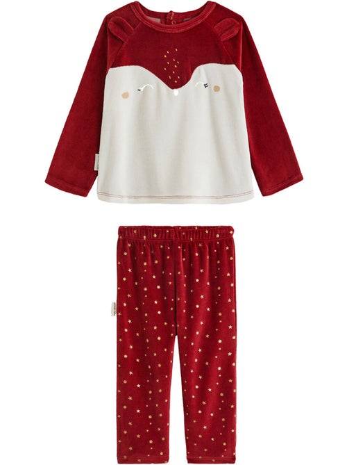 Pyjama enfant 2 pièces en velours grace - Kiabi