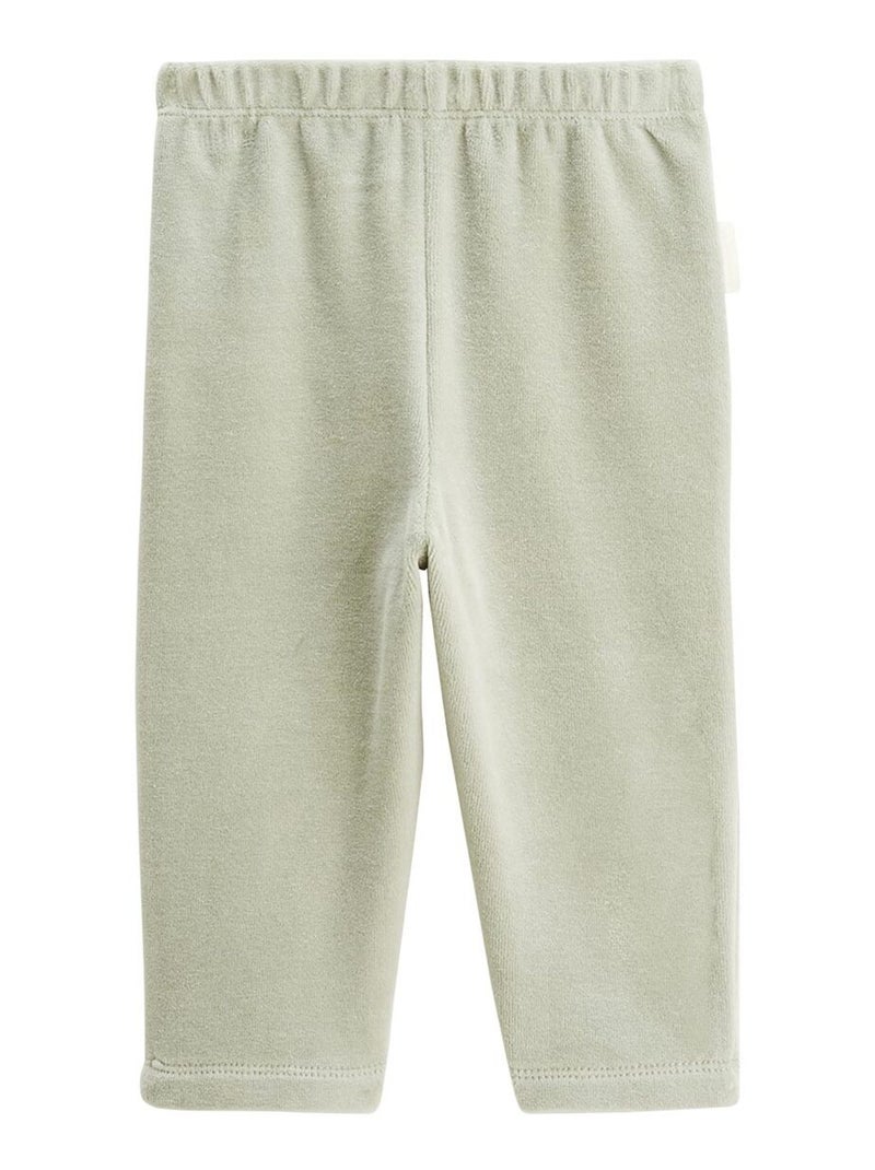 Pyjama enfant 2 pièces en velours Lison Vert - Kiabi