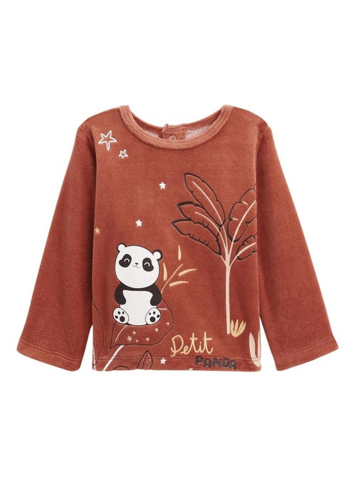 Pyjama enfant 2 pièces en velours Maloueg - Kiabi