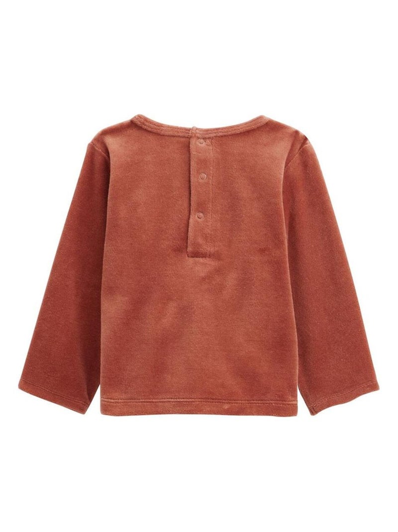 Pyjama enfant 2 pièces en velours Maloueg Marron - Kiabi